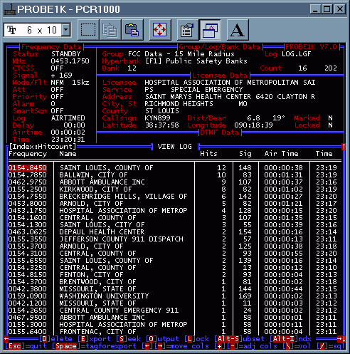 PROBE1K - View log data directly from scanning screen